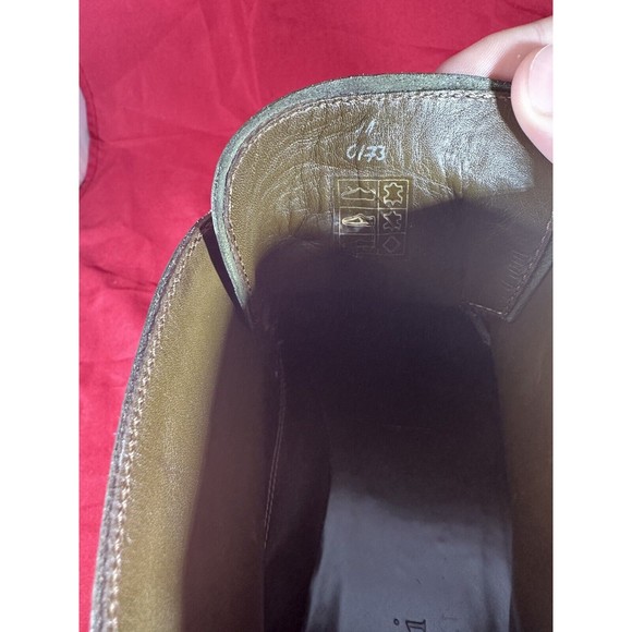 BERLUTI Leather Ankle Chukka Boots UK 11 US 12 Green Patina - Picture 15 of 15